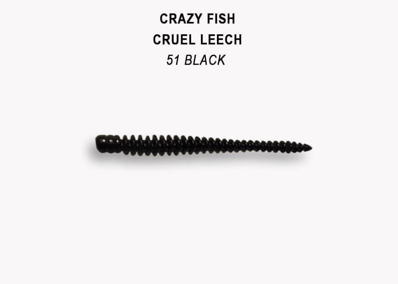 силиконовые приманки Cruel leech 2.2" 8-55-51-6