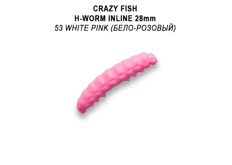 силиконовые приманки MF H-Worm inline 1.1" 20 шт (2*10) 63-28-53-9