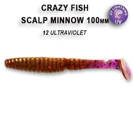 силиконовые приманки Scalp minnow 4" 18-100-12-6