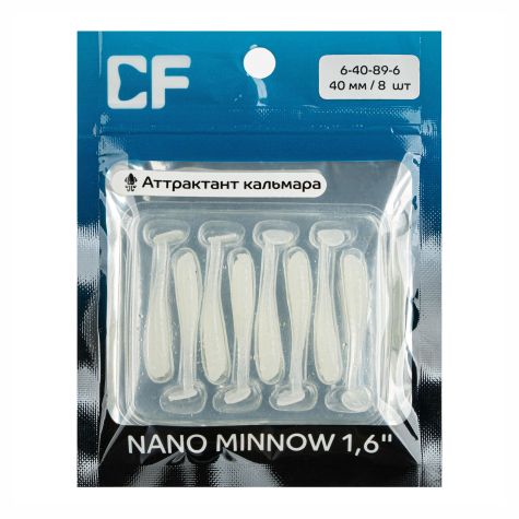 силиконовые приманки Nano minnow 1.6" 6-40-89-6