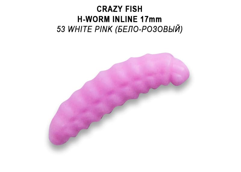 силиконовые приманки MF H-Worm inline 0.7" 60 шт (6*10) 62-17-53-9