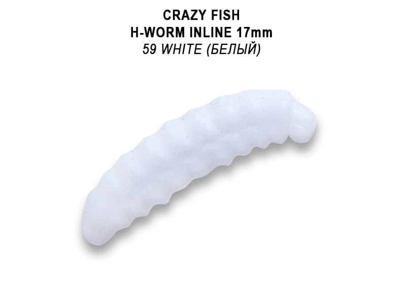 силиконовые приманки MF H-Worm inline 0.7" 60 шт (6*10) 62-17-59-7-EF