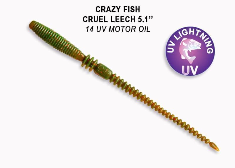 силиконовые приманки Cruel leech 5.1" 41-130-14-6