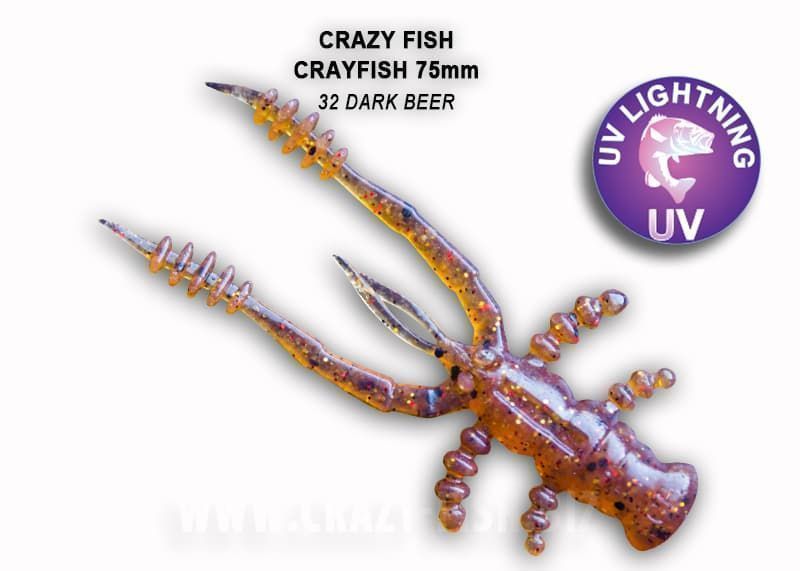 силиконовые приманки Crayfish 3" 34-75-32-6