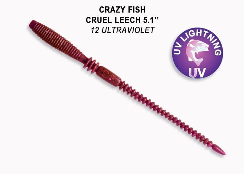 силиконовые приманки Cruel leech 5.1" 41-130-12-6