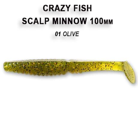 силиконовые приманки Scalp minnow 4" 18-100-1-6