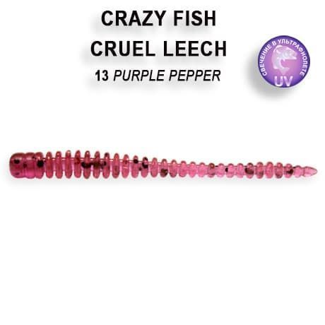 силиконовые приманки Cruel leech 2.2" 8-55-13-6