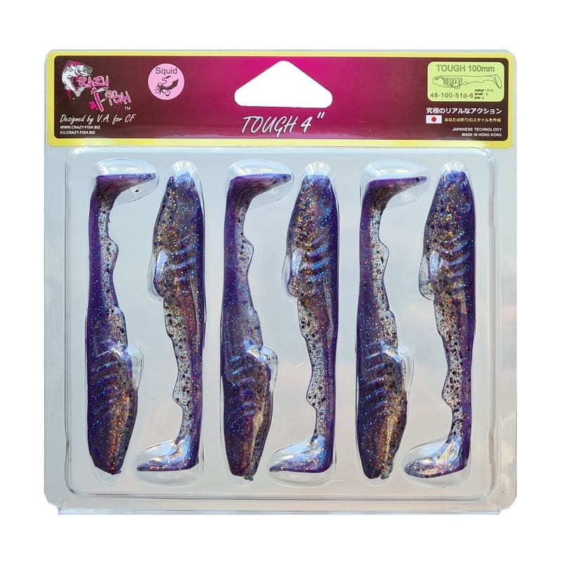 силиконовые приманки Tough 4" 48-100-51d-6