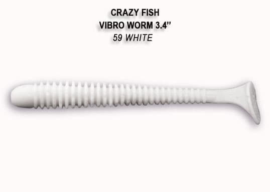 силиконовые приманки Vibro worm 3.4" 12-85-59-6