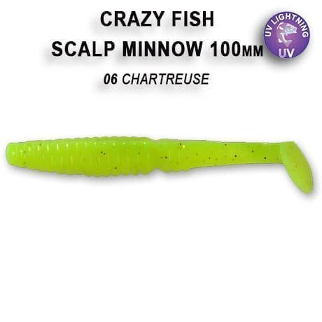 силиконовые приманки Scalp minnow 4" 18-100-6-6