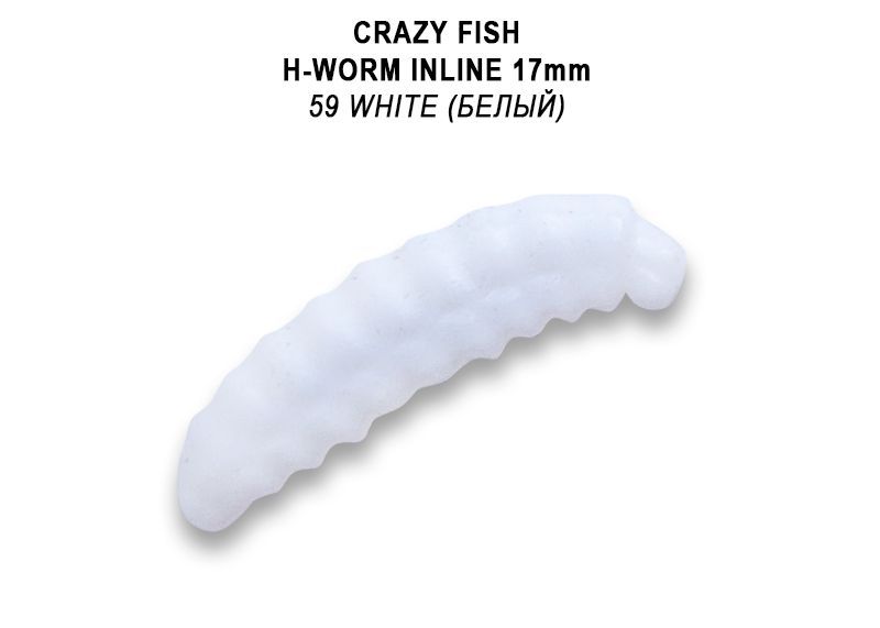 силиконовые приманки MF H-Worm inline 0.7" 60 шт (6*10) 62-17-59-9-EF