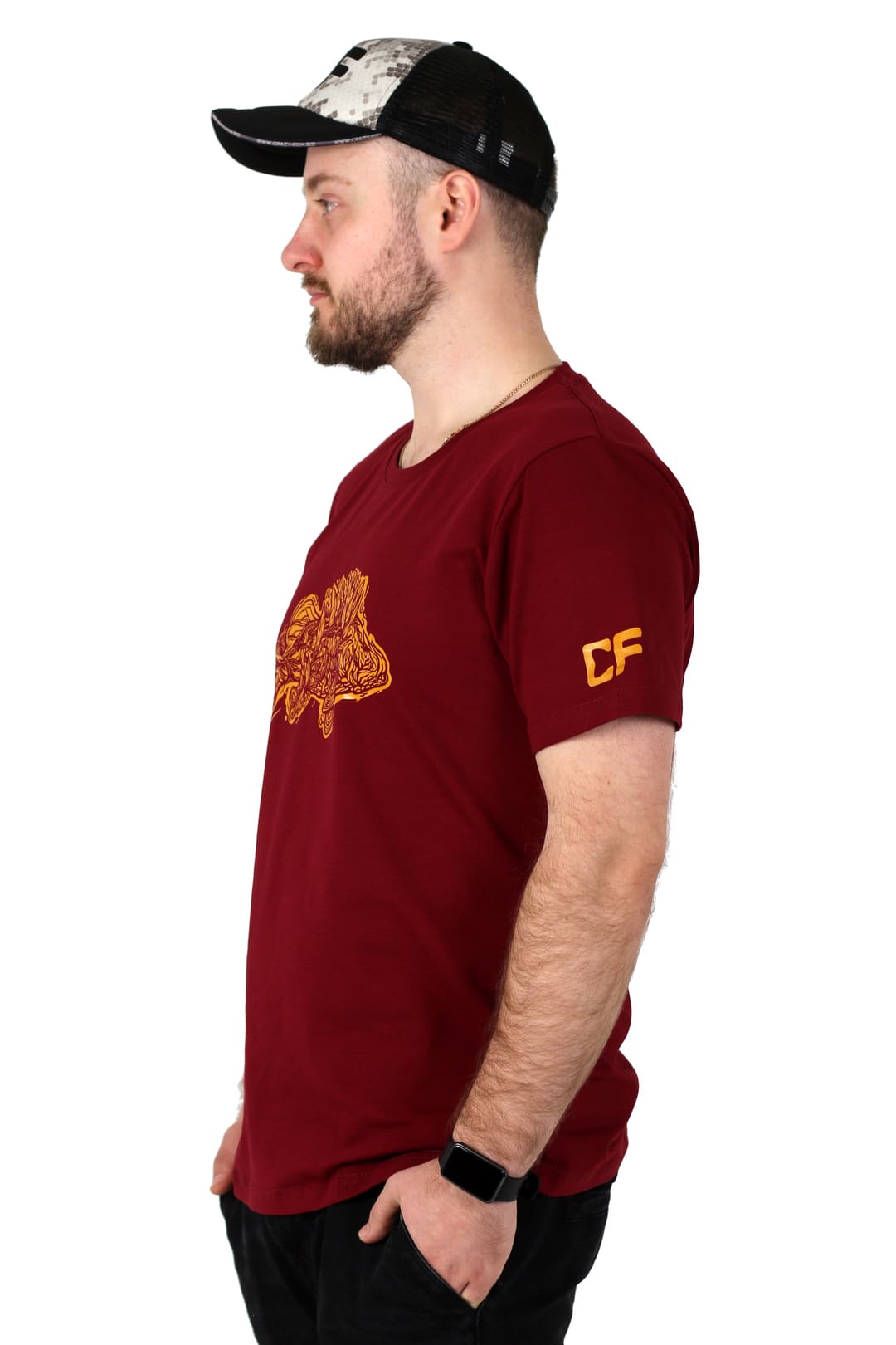 Футболка CF Relict Perch, бордовая