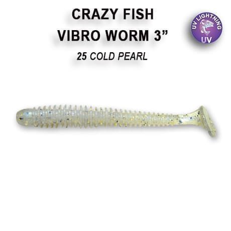 силиконовые приманки Vibro worm 3" 11-75-25-6