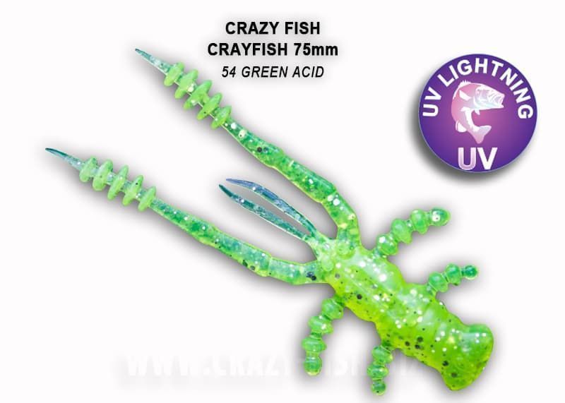 силиконовые приманки Crayfish 3" 34-75-54-6