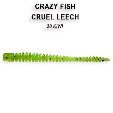 силиконовые приманки Cruel leech 2.2" 8-55-20-6