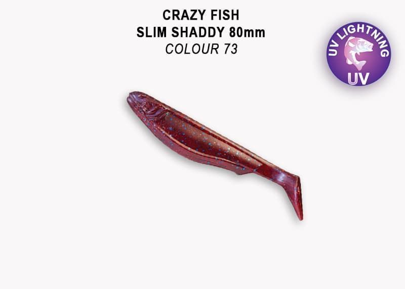 силиконовые приманки Slim shaddy 3.2" 56-80-73-7