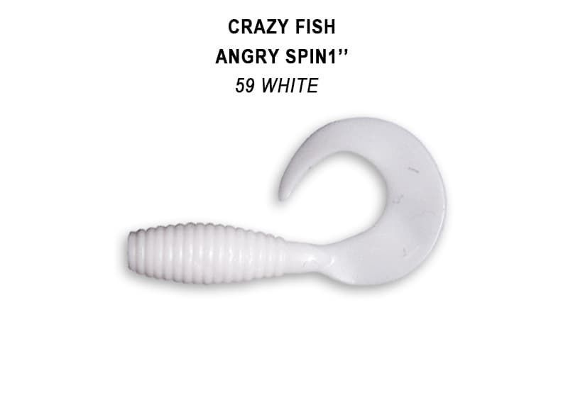силиконовые приманки Angry spin 1" 20-25-59-6
