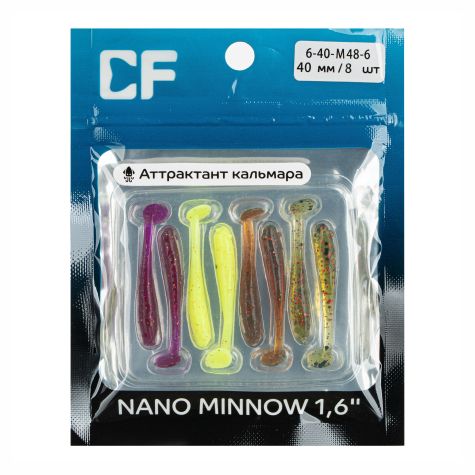 силиконовые приманки Nano minnow 1.6" 6-40-M48-6