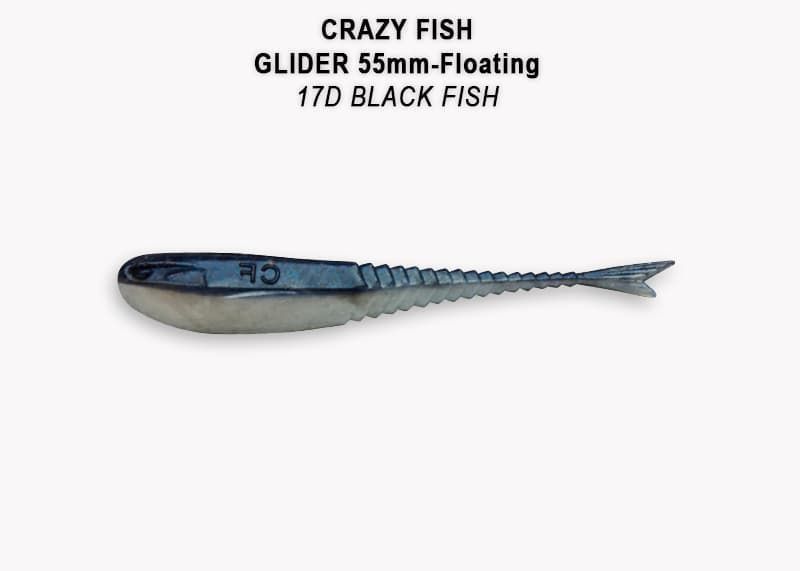 силиконовые приманки Glider 2.2" 35-55-17d-6-F