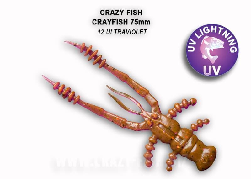 силиконовые приманки Crayfish 3" 34-75-12-6