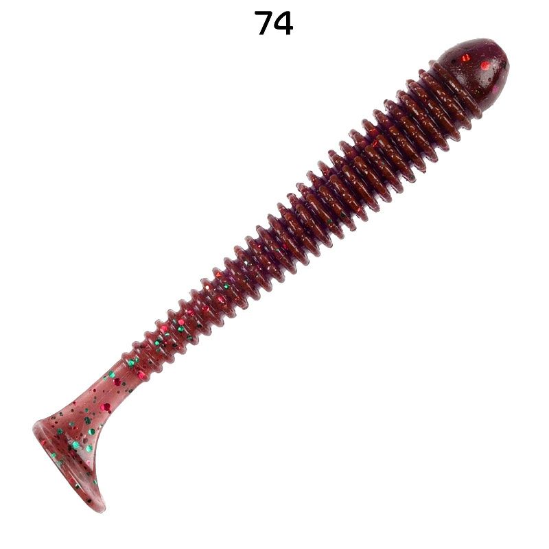 силиконовые приманки Vibro worm 3.4" 12-85-74-6