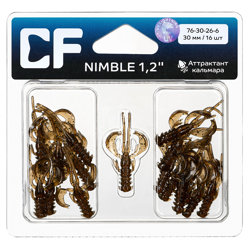 силиконовые приманки Nimble 1.2" 76-30-26-6