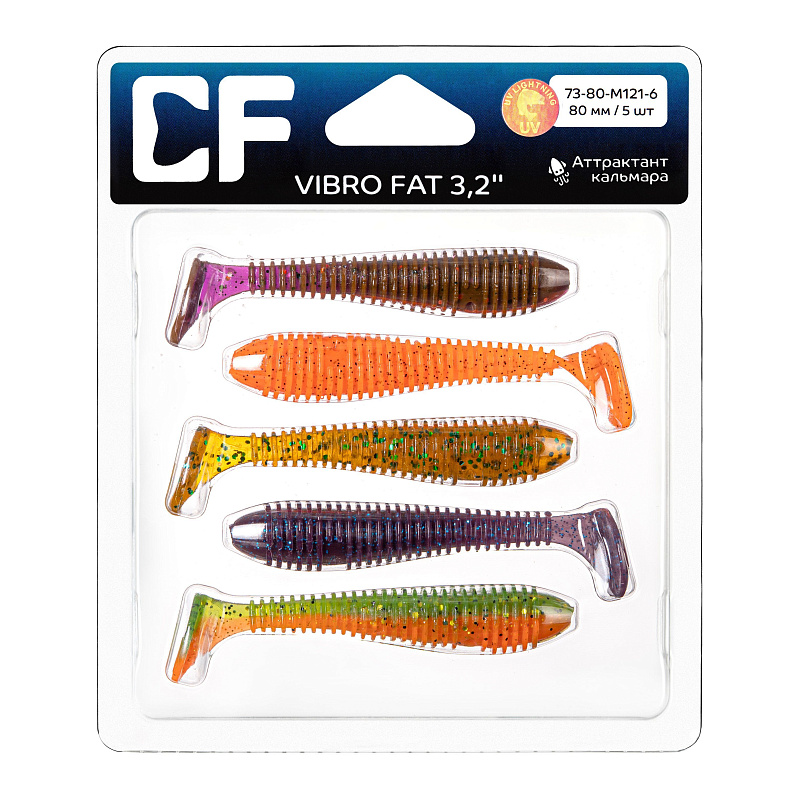 силиконовые приманки Vibro Fat 3.2" 73-80-M121-6