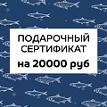 Подарочный сертификат на 20000 руб.