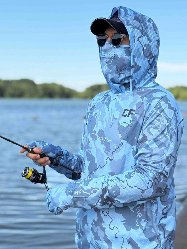 Перчатки CF Camo river для рыбака и рыбалки
