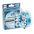 Плетеный шнур №ONE CONTACT #0.6 Х4 150 m blue
