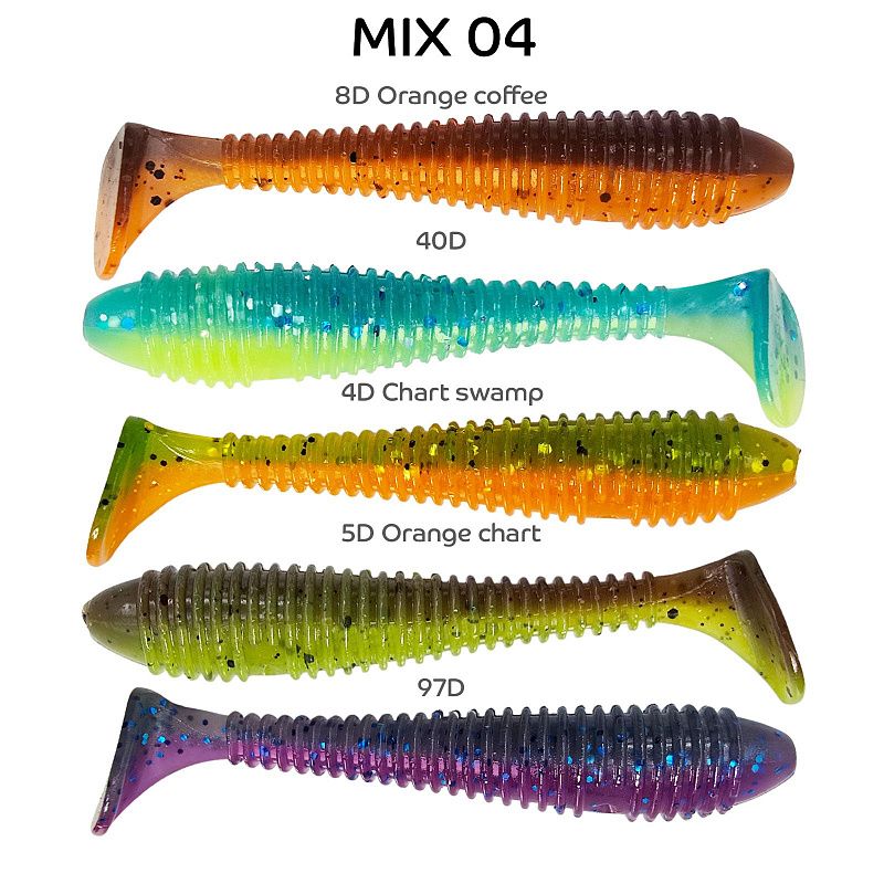 силиконовые приманки Vibro fat 2.7" 1-71-M04-6