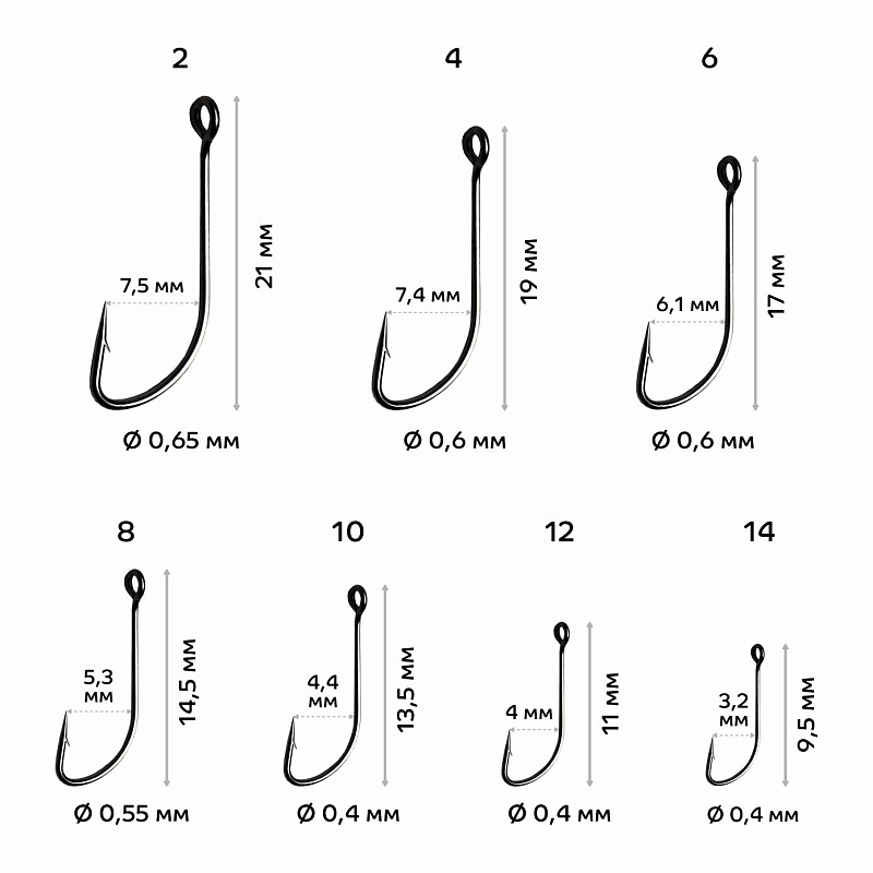 Рыболовные Одинарный крючок CF S hook №10 15 шт,  черный