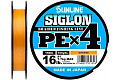 Плетеный шнур Sunline Siglon PE X4 #0.3, 150 м Orange