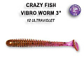 силиконовые приманки Vibro worm 3" 11-75-12-5