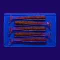 силиконовые приманки Vibro worm 3.4" 12-85-12-6