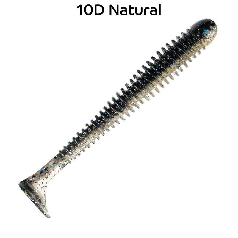 силиконовые приманки Vibro worm 3.4" 13-85-10d-6
