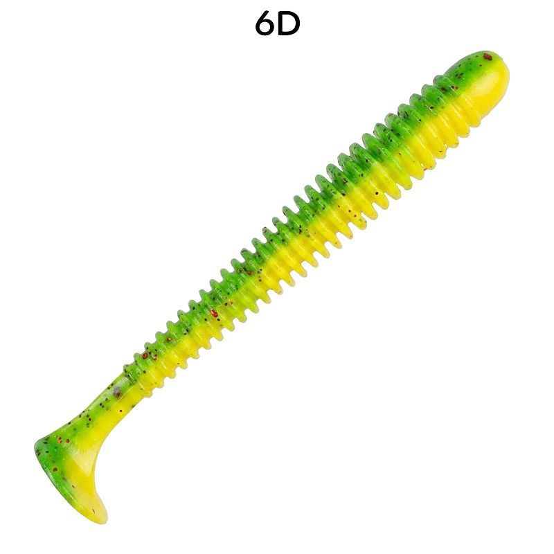 силиконовые приманки Vibro worm 3.4" 12-85-6d-6