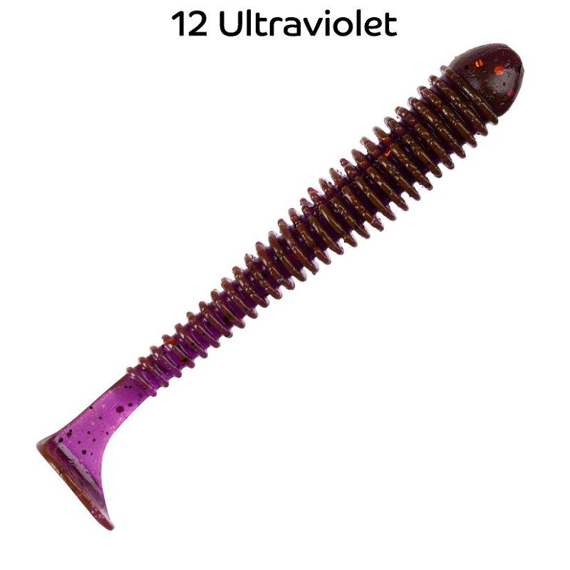 силиконовые приманки Vibro worm 3.4" 12-85-12-6