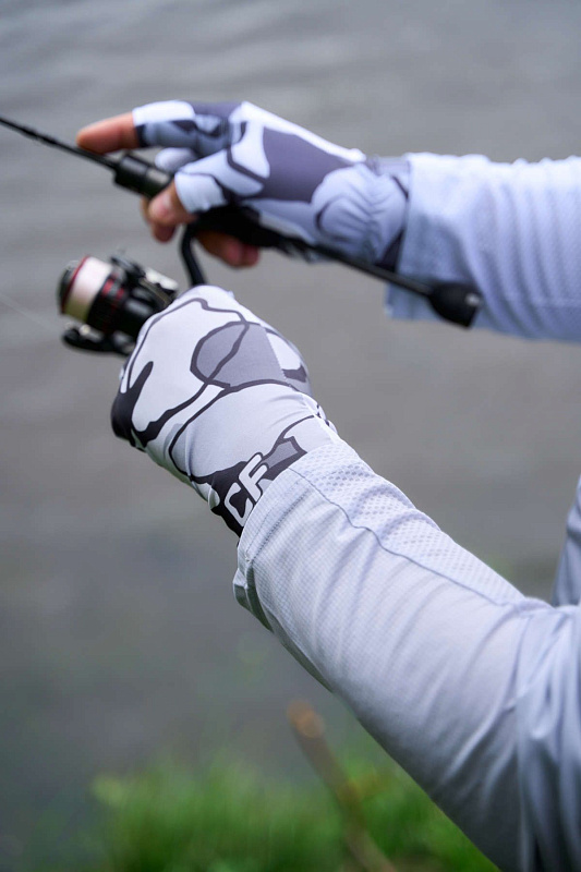 Перчатки CF Sleeves gray для рыбака и рыбалки