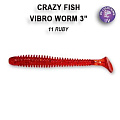 силиконовые приманки Vibro worm 3" 11-75-11-5