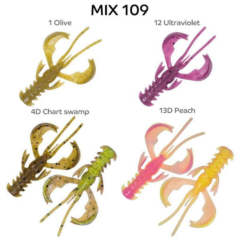 силиконовые приманки Nimble 2" 50-50-M109-6-F