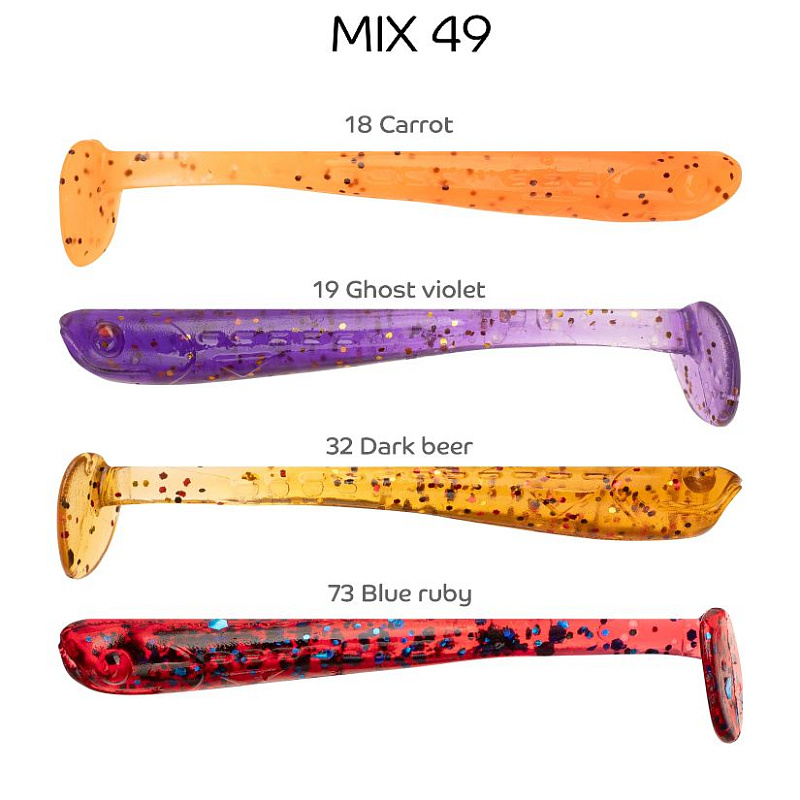 силиконовые приманки Nano minnow 1.6" 6-40-M49-6