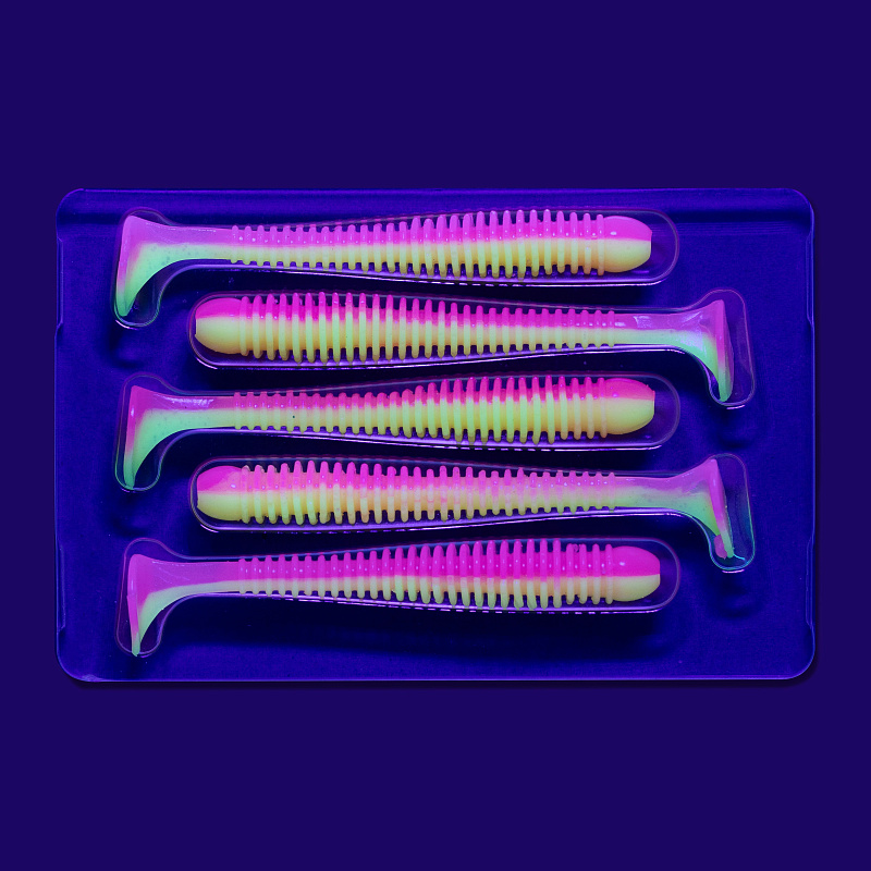 силиконовые приманки Vibro worm 3.4" 13-85-13d-6
