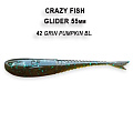 силиконовые приманки Glider 2.2" 35-55-42-6-F