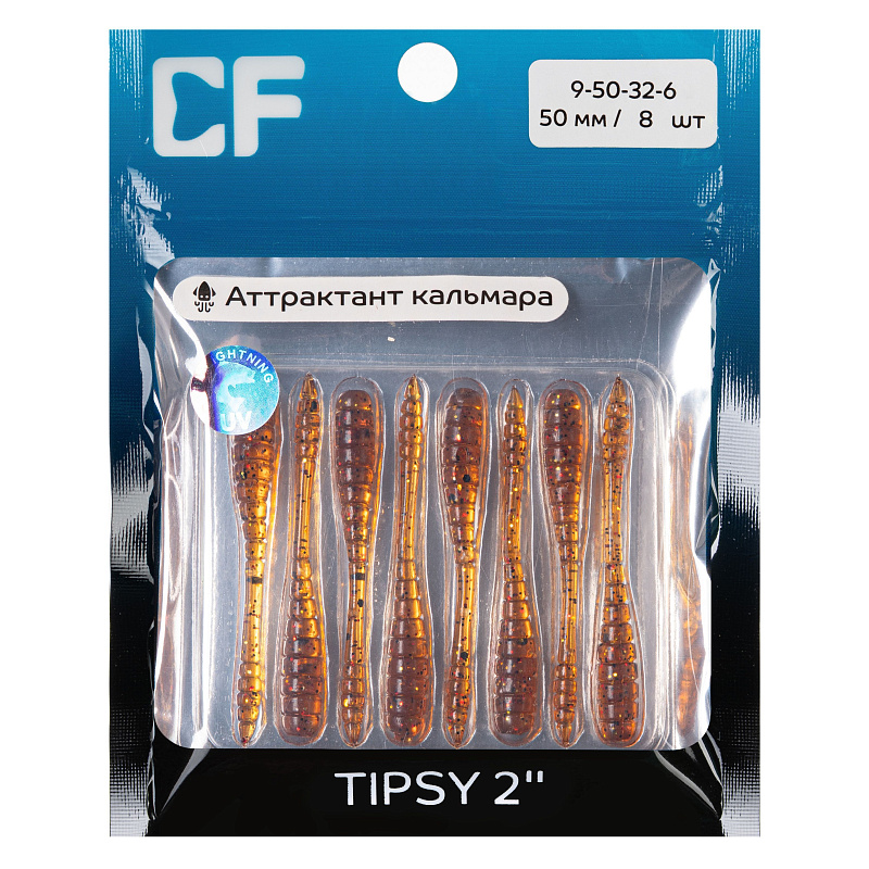 силиконовые приманки Tipsy 2" 9-50-32-6