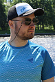 Футболка CF Wave blue для рыбака и рыбалки