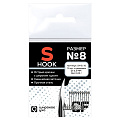 Рыболовные Одинарный крючок CF S hook №8 10 шт, серебряный