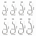 Рыболовные Офсетный крючок CF Offset joint hook №6/0 4 шт