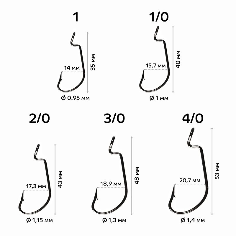 Рыболовные Офсетный крючок CF Offset DN hook №3/0 7 шт