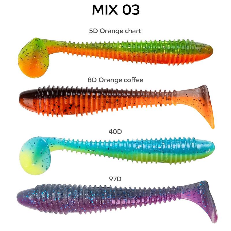силиконовые приманки Vibro fat 4" 15-100-M03-6